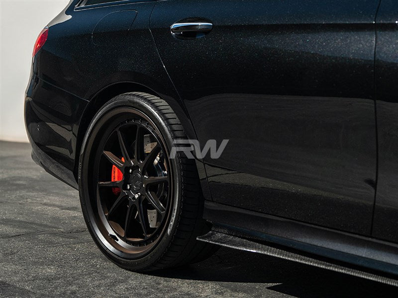Mercedes W213 DTM Carbon Side Skirt Extensions