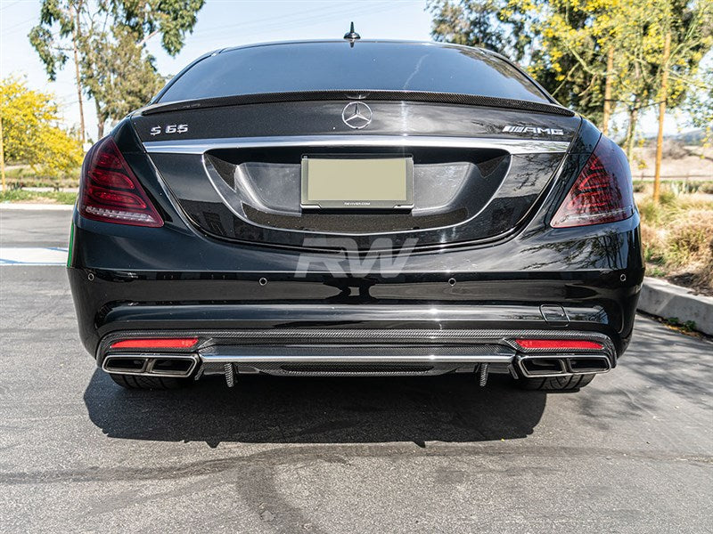 Mercedes W222 S63 Carbon Fiber Rear Diffuser Secondary image
