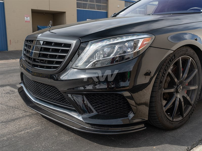 Mercedes W222 S63 Carbon Fiber Front Lip Spoiler Main image