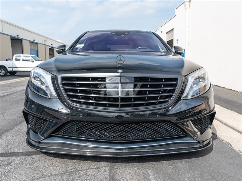 Mercedes W222 S63 Carbon Fiber Front Lip Spoiler Secondary image
