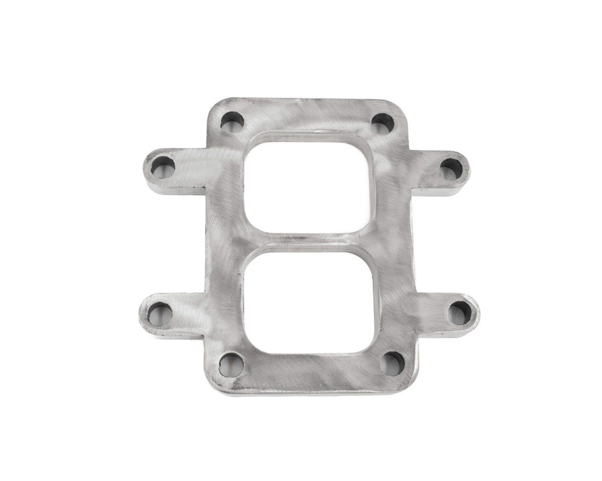 BTR T6 DIVIDED INLET FLANGE W/ INTEGRATED MOUNT - STAINLESS - MR/T6/IM/SS