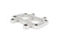 BTR T6 DIVIDED INLET FLANGE W/ INTEGRATED MOUNT - STAINLESS - MR/T6/IM/SS