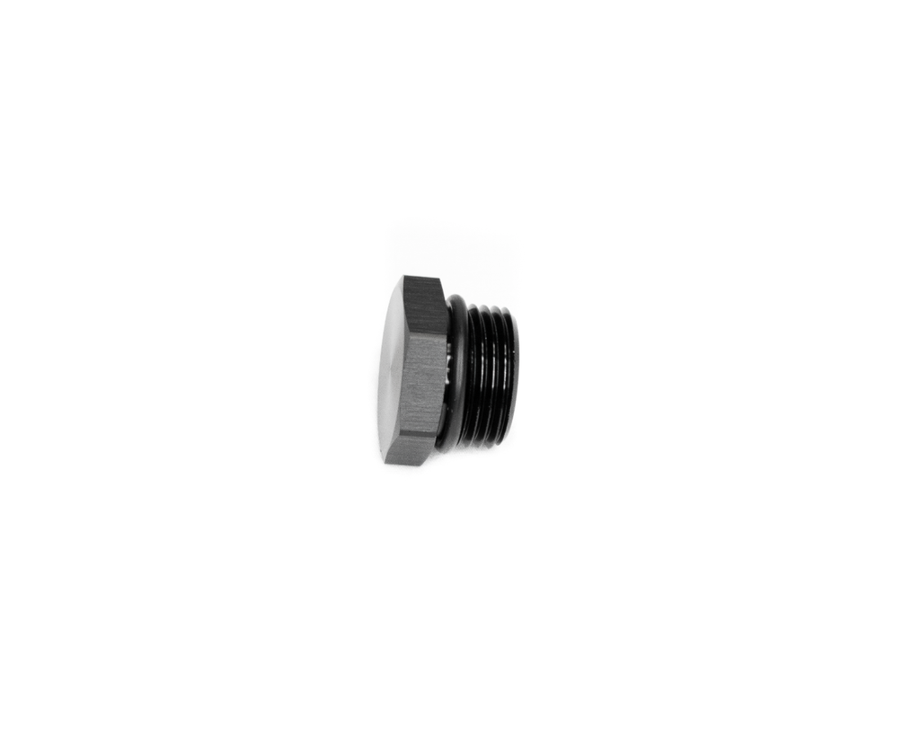 BTR ORB PORT PLUG - 12AN - HEX HEAD - BLACK - ORB-PGW-012