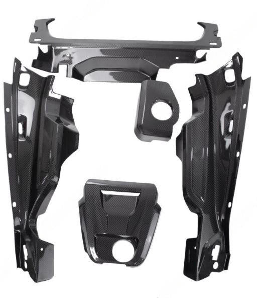 Carbon Fiber 5 Piece Engine Bay Set - Audi R8 V10 2016-2017