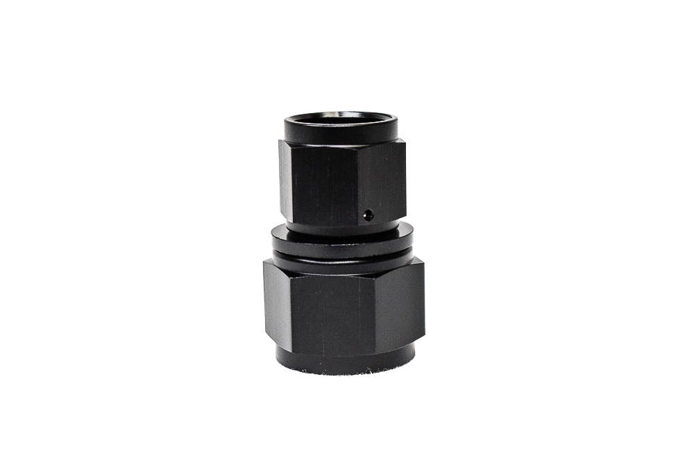 BTR FEMALE SWIVEL COUPLER - 10AN TO 12AN - BLACK - SAC-010-012