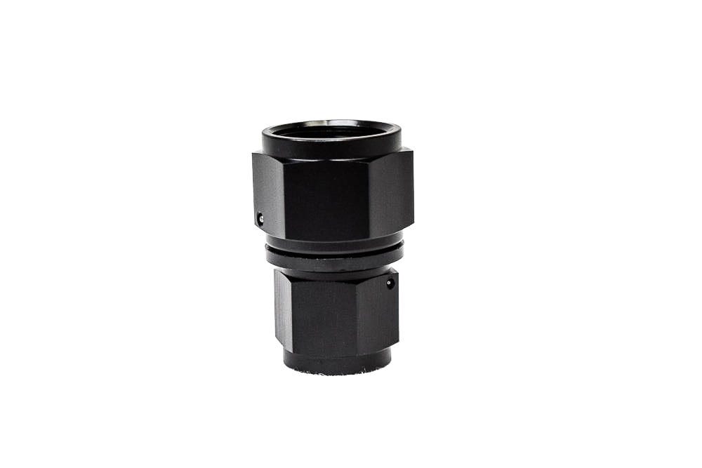 BTR FEMALE SWIVEL COUPLER - 10AN TO 12AN - BLACK - SAC-010-012