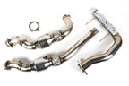 SPD x Full-Race 2017-2020 Ford Raptor 3.5L EcoBoost Stainless Alpha Catted Downpipes