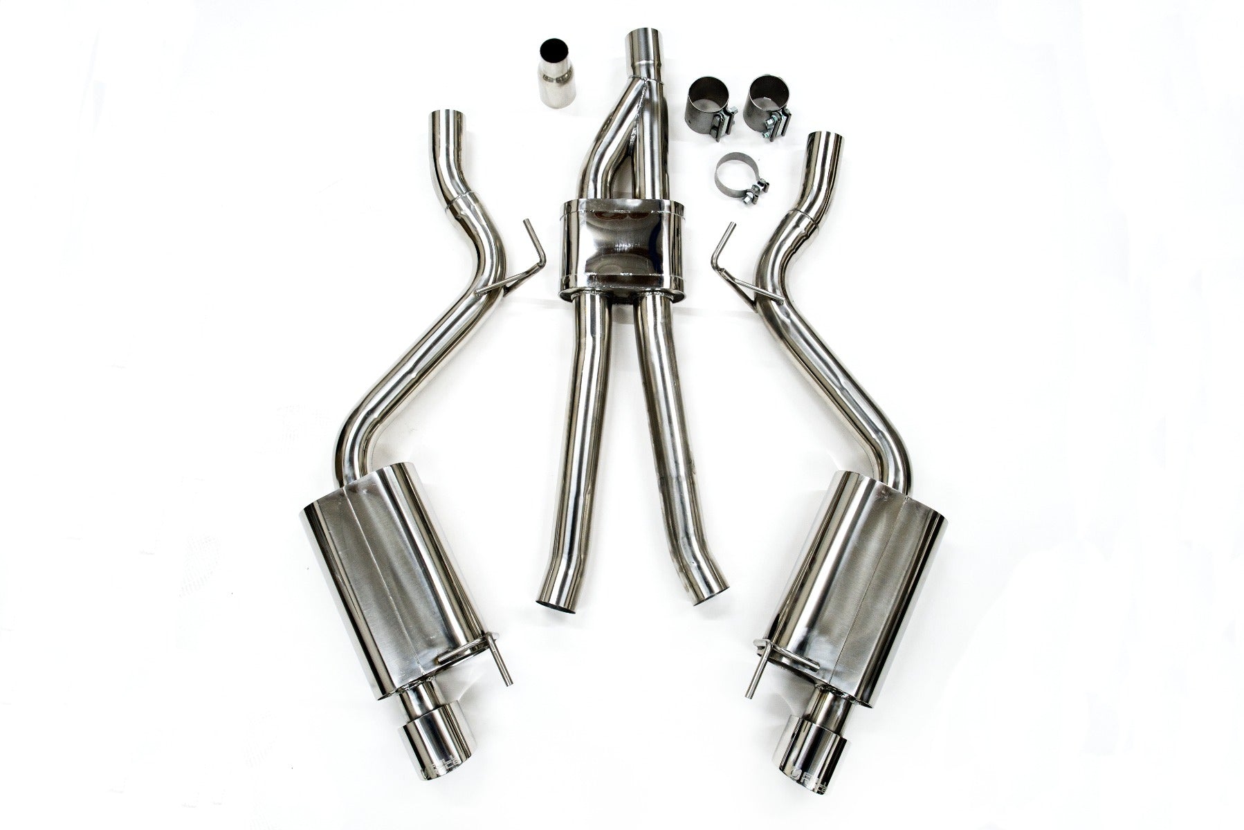 Full-Race 2015+ Ford Mustang 2.3L EcoBoost 3" CatBack Exhaust System Secondary image