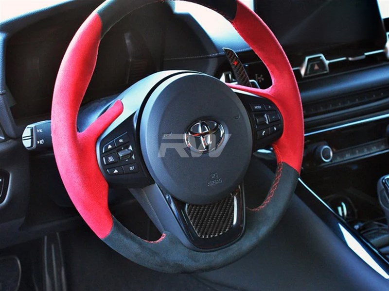 Toyota Supra A90 Carbon Fiber Steering Trim