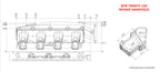 BTR TRINITY INTAKE MANIFOLD FOR LS3 ENGINES - NATURAL - VERSION 2 INTAKE RUNNERS - TRA-3-P105-V2