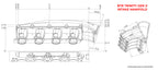 BTR TRINITY INTAKE MANIFOLD - GEN V WITH INJECTOR HOLES - CNC RUNNERS - BLACK - TRA-GENV-INJ-BLK-CNC