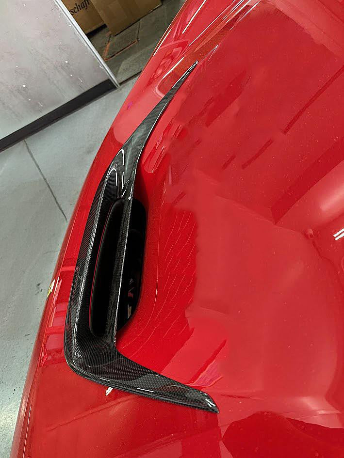 Carbon Fiber Center Hood Vent Cover - Ferrari F8 Tributo Coupe/Spider Secondary image