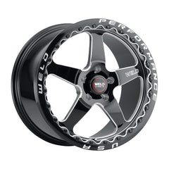 Weld Ventura Beadlock 15x10 / 5x120.65 BP / 45 Offset / 7.27 BS / 78.1 Bore - Gloss Black MIL - DIA