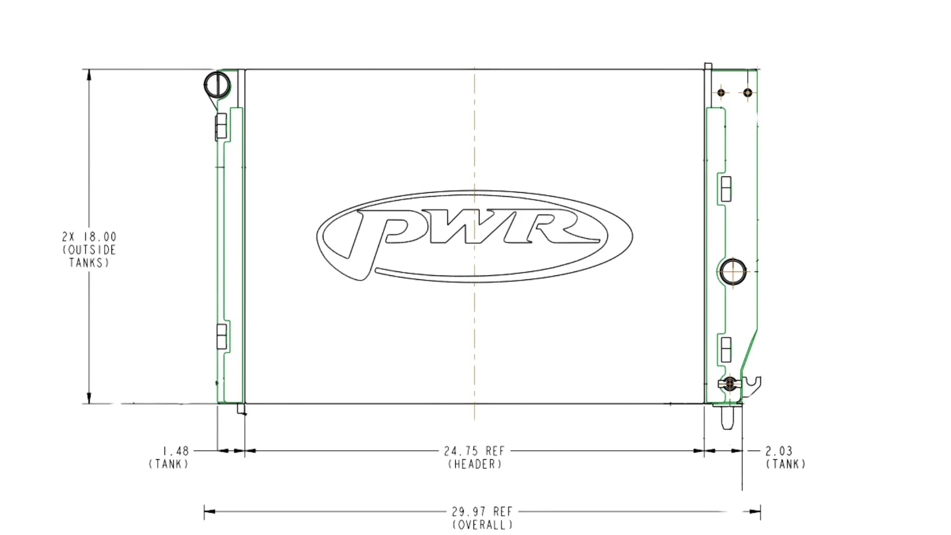 1997-2004 Chevrolet Corvette (C5) Radiators Secondary image