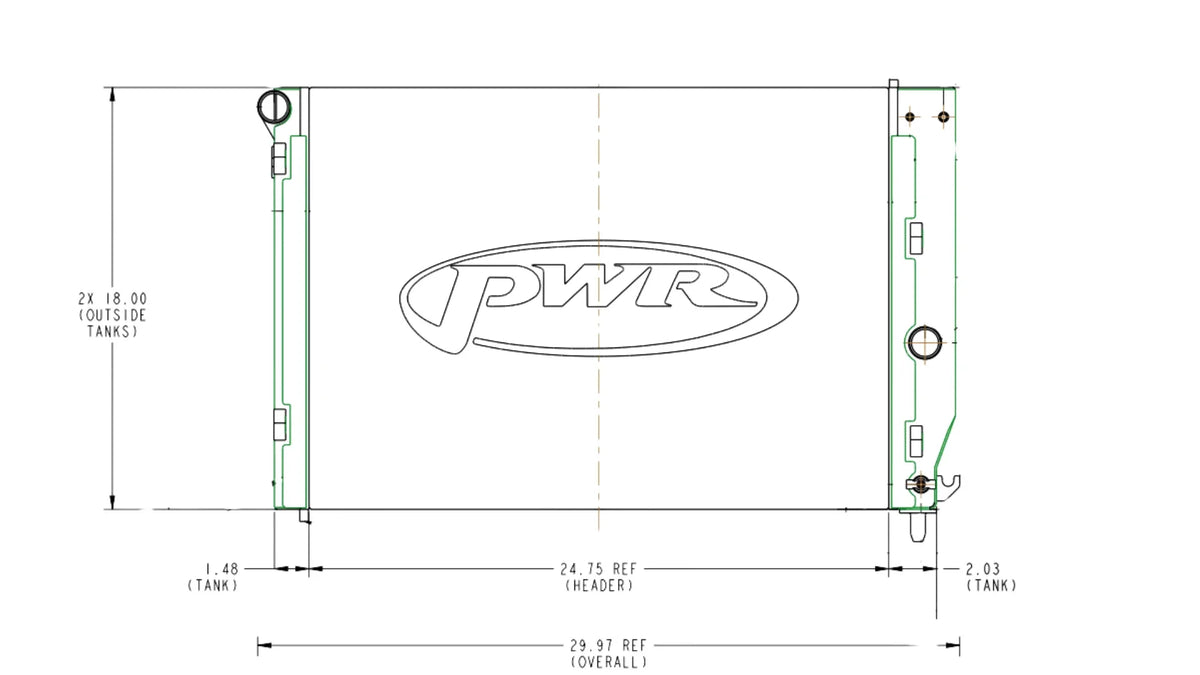 1997-2004 Chevrolet Corvette (C5) Radiators