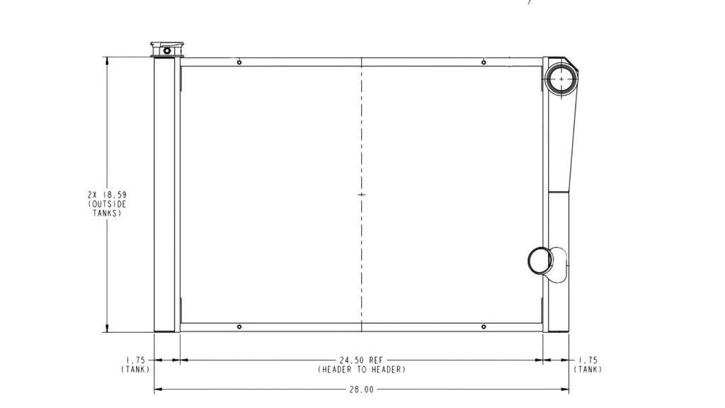 55mm Universal Double Pass Radiators