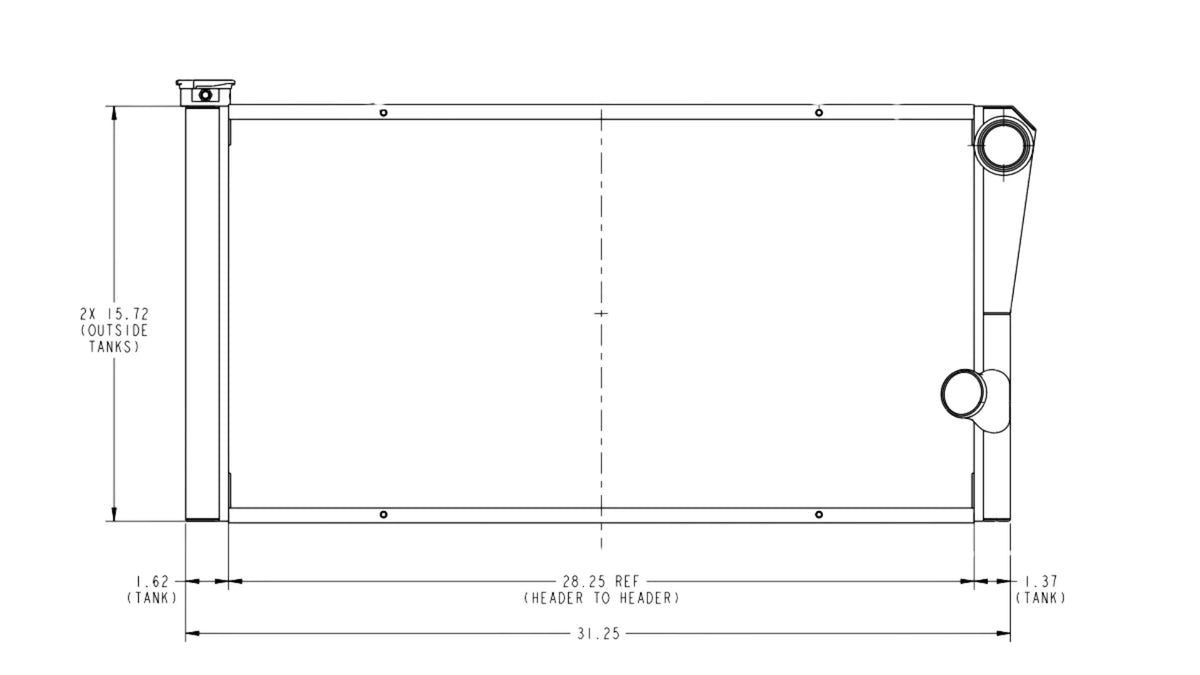 55mm Universal Double Pass Radiators