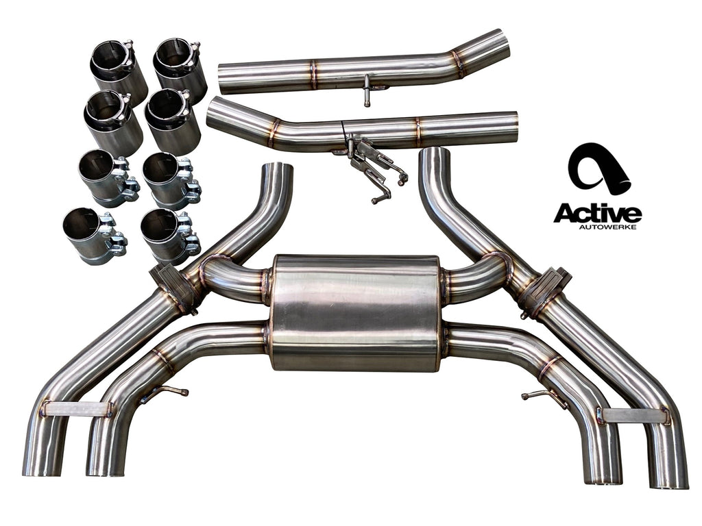X3M and X4M Valved Rear Axle-back Exhaust