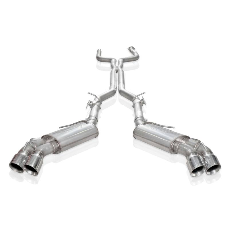 Stainless Works 2016+ Chevy Camaro SS 6.2L 3in Redline Catback w/AFM Valve NPP Valve 4in Quad Tips Main image