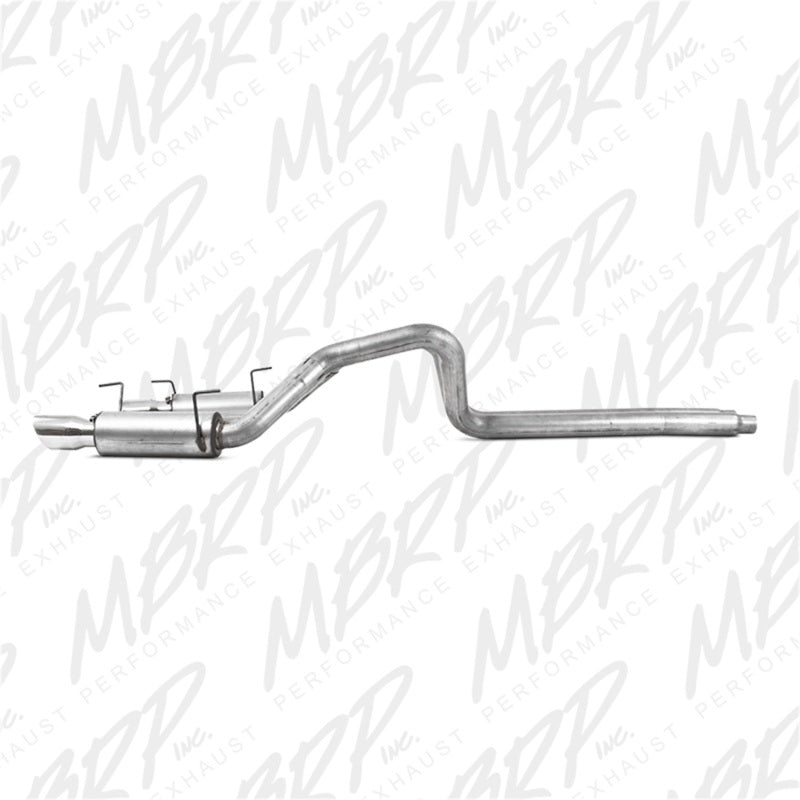 MBRP 05-09 Ford Mustang GT 4.6L Dual Split Rear Race Version AL/ 3in Cat Back Exhaust System (view 4)