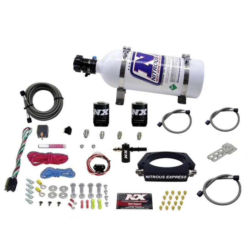 Nitrous Express 2014+ Chevrolet Corvette C7 Nitrous Plate Kit (50-300HP) w/5lb Bottle Main image