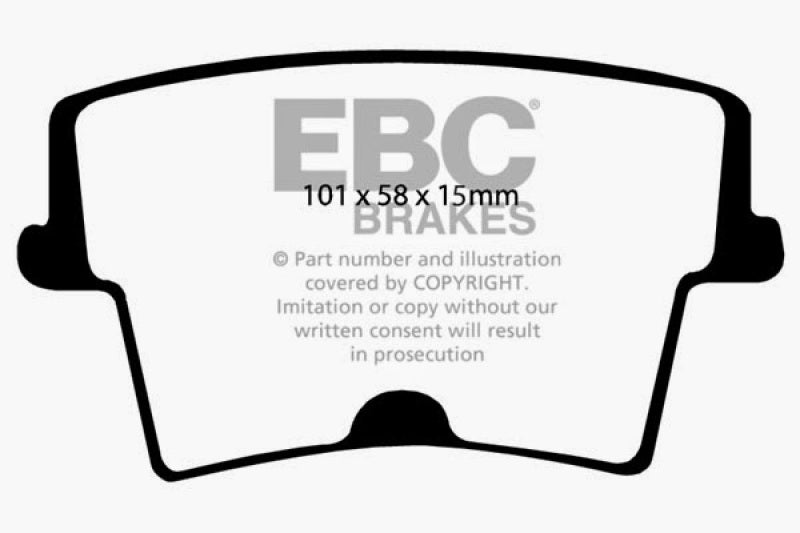EBC 06-10 Chrysler 300 Limited 3.5 4WD Greenstuff Rear Brake Pads Main image