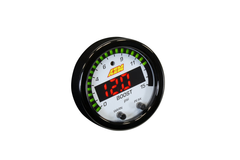 AEM X-Series Pressure 0-15psi Gauge Kit (view 2)
