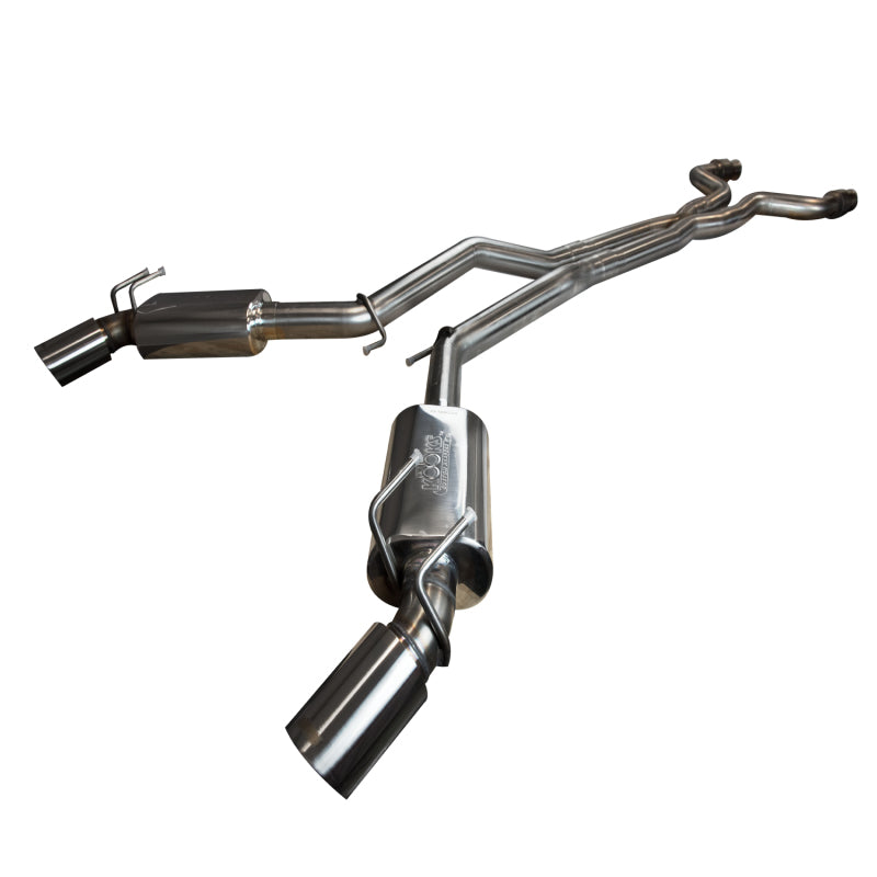 Kooks 10-15 Chevy Camaro SS/ZL1/1LE w/o Ground Effects 3in Green Catted Exhaust w/ X-Pipe Main image