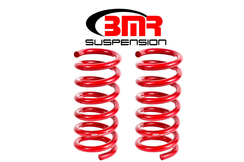BMR 15-17 S550 Mustang Rear Performance Version Lowering Springs - Red Main image