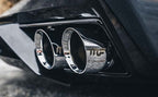 MagnaFlow Axle-Back, SS, 3in, Quad Split Rear 3.5 Tips 2015 Dodge Challenger incl SRT Hellcat (view 4)