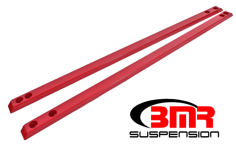 BMR 15-17 S550 Mustang Super Low Profile Chassis Jacking Rails - Red Main image