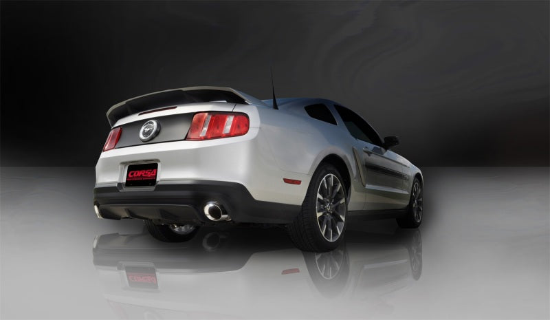 Corsa 11-14 Ford Mustang GT/Boss 302 5.0L V8 Polished Xtreme Axle-Back Exhaust (view 2)