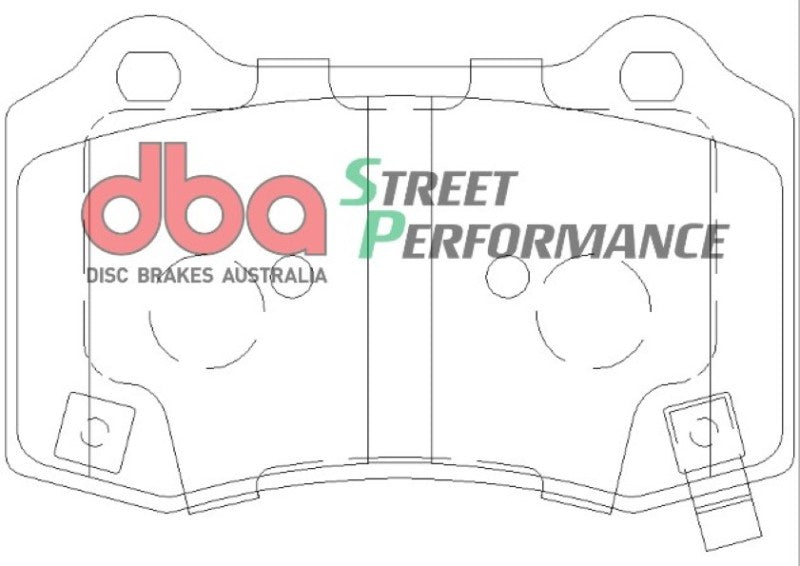 DBA 2015+ Dodge Challenger Hellcat SRT8 SP500 Rear Brake Pads (view 4)