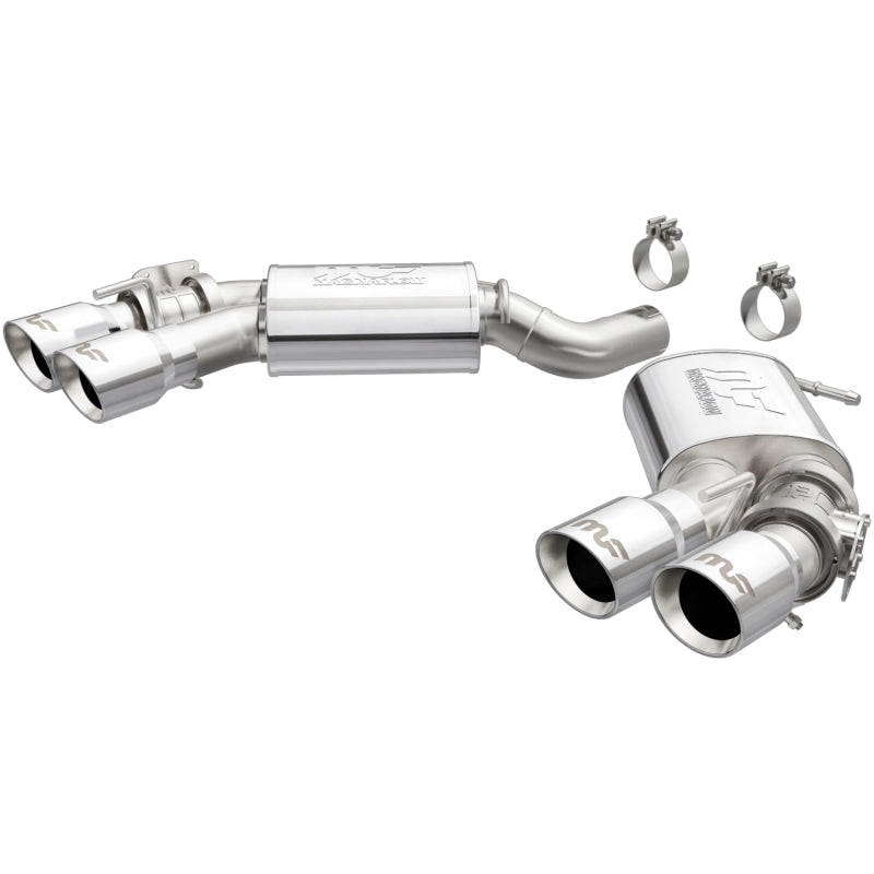 MagnaFlow 2016 Chevy Camaro 6.2L V8 Competition Axle Back w/ Quad Polished Tips Main image