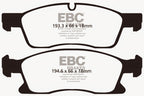 EBC 11+ Dodge Durango 3.6 Greenstuff Front Brake Pads (view 2)
