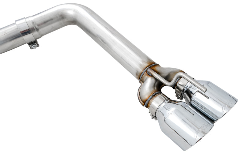 AWE Tuning 2015+ Dodge Challenger 6.4L/6.2L SC Track Edition Exhaust - Quad Chrome Silver Tips (view 5)