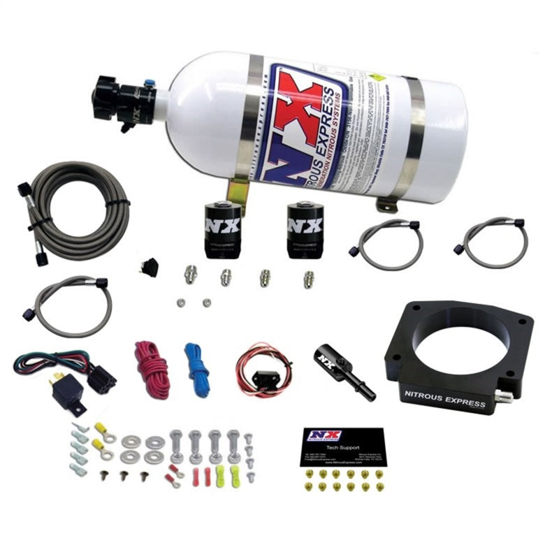 Nitrous Express 15-17 Ford Mustang GT350 5.2L Nitrous Plate Kit w/10lb Bottle Main image
