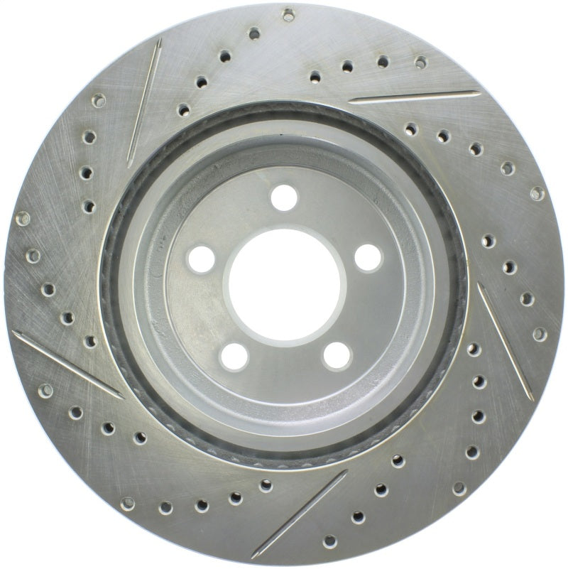 StopTech Select Sport 10-14 Dodge Challenger Drilled and Slotted Front Left Brake Rotor (view 2)