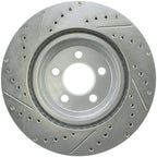 StopTech Select Sport 10-14 Dodge Challenger Drilled and Slotted Front Left Brake Rotor (view 2)
