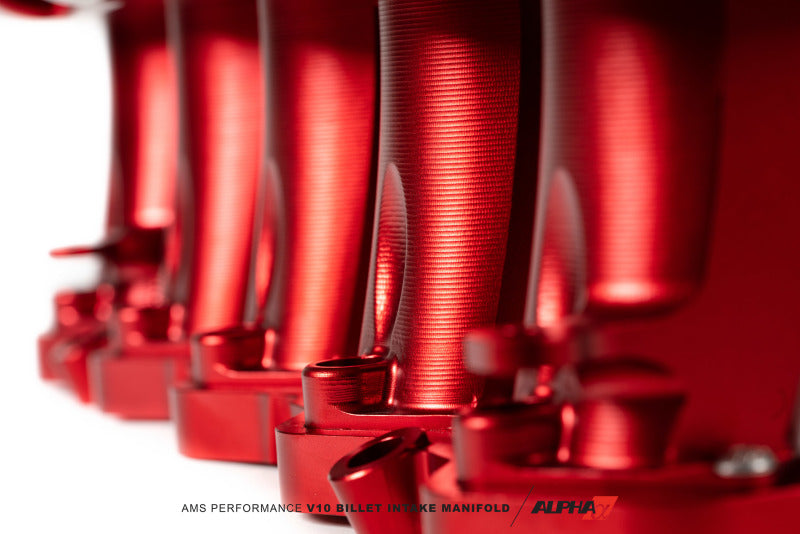 AMS Performance V10 Audi R8 / Lamborghini Huracan / Performance Billet Intake Manifold - CLR Anodize (view 2)