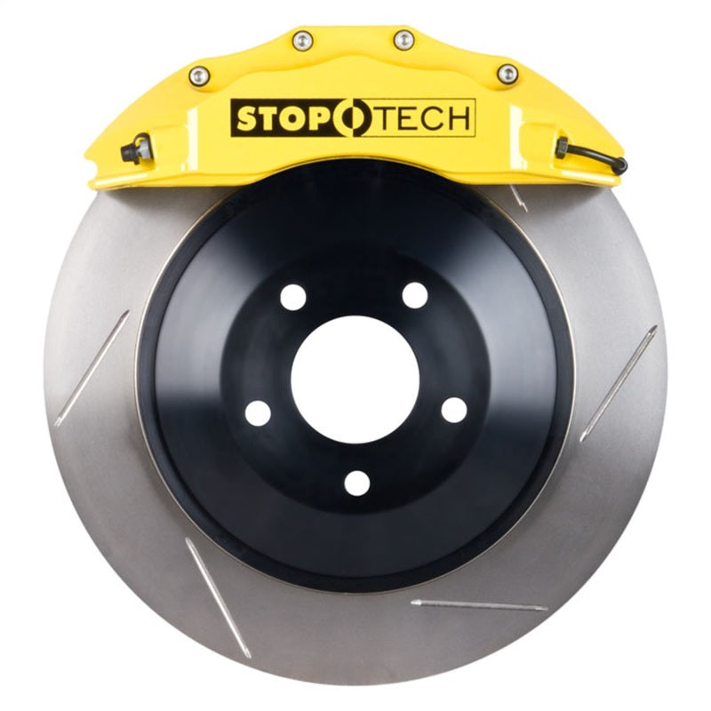 StopTech Chrysler 300C Front Touring 1-Piece BBK w/ Yellow ST-60 Calipers Slotted Rotor Main image