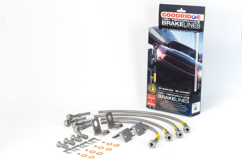 Goodridge 06-13 Chevrolet Corvette Z06/ZR1/Grand Sport Stainless Steel Brake Lines Kit Main image