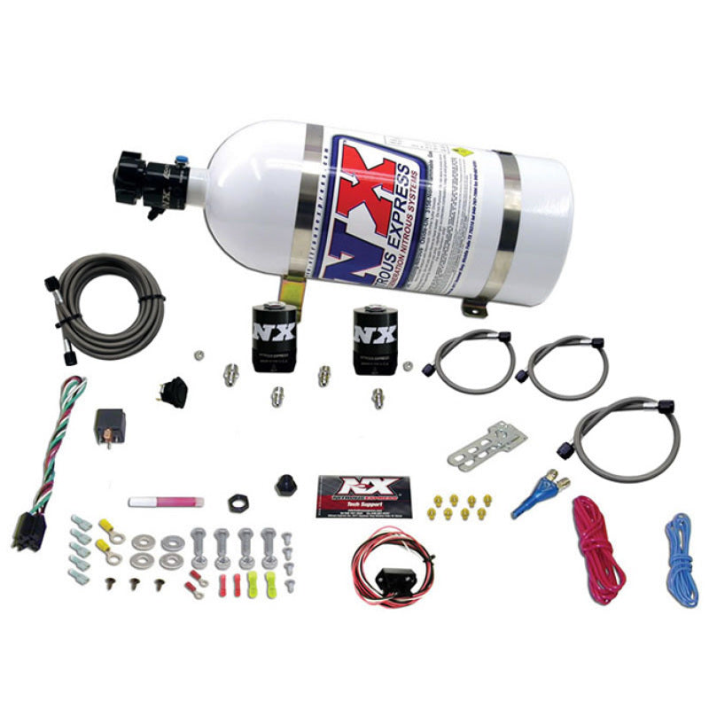 Nitrous Express 10-15 Chevrolet Camaro (5th Gen) Single Nozzle Nitrous Kit (35-150HP) w/10lb Bottle Main image