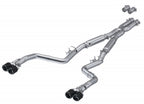 MBRP 17-Up Dodge Challenger 5.7L/6.2L/6.4L Carbon Fiber Quad Tip T304 Catback Exhaust (view 5)