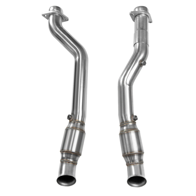Kooks 2018+ Jeep Grand Cherokee TrackHawk 6.2L 3in Inlet x 3in OEM Outlet Catted SS Connection Pipes (view 4)