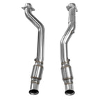 Kooks 2012+ Jeep Grand Cherokee SRT8 6.4L 3in Stainless GREEN Catted Connection Pipes (view 4)
