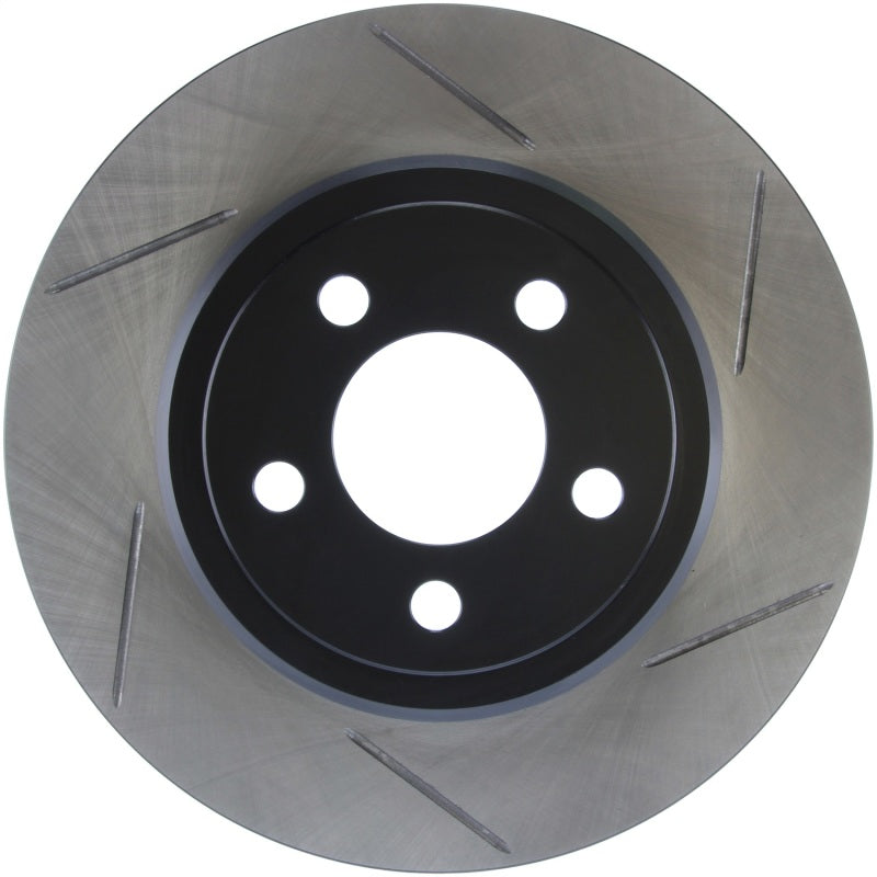 StopTech Power Slot 05 Chrysler 300C 5.7L V8 w/ Vented Rear Disc Rear Left SportStop Slotted Rotor Main image