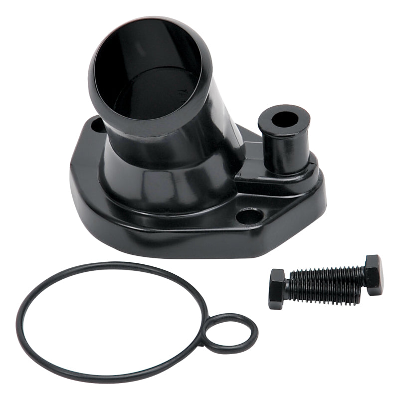 Edelbrock Steel Water Neck for Ford Small Block Windsor - Black Main image