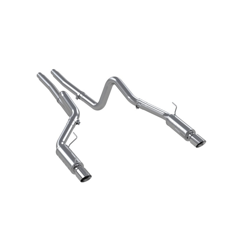 MBRP 05-09 Ford Shelby GT500 / GT Dual Split Rear Race Version, T409 4in Tips Exhaust System (view 2)