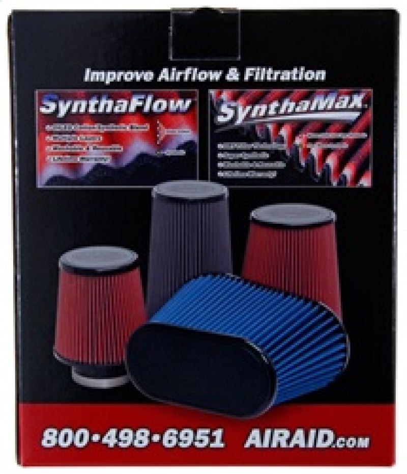 Airaid 10-14 Ford Mustang Shelby 5.4L Supercharged Direct Replacement Filter - Oiled / Red Media (view 9)